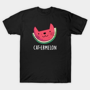 Cat-ermelon Cute Cat Watermelon Pun T-Shirt